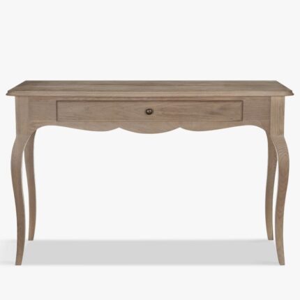 Modern Boston Solid Wood Hall Table Faded Brown With 1 Drawer