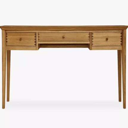 Modern Boston Solid Wood Study Table Natural with 3 Drawers